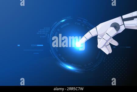 Robotic Hand - Enable Growth and Innovation - Illustration as EPS 10 File Stock Vector