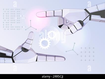 Robotic Hand - Enable Growth and Innovation - Illustration as EPS 10 File Stock Vector