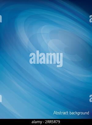 Abstract dark blue perspective background with rotation. Vertical vector graphic pattern. CMYK colors Stock Vector