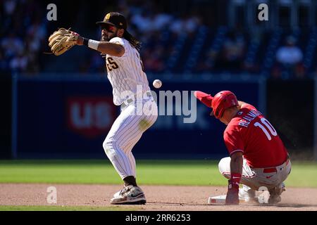 Philadelphia Phillies' Edmundo Sosa plays during a baseball game,  Wednesday, May 10, 2023, in Philadelphia. (AP Photo/Matt Slocum Stock Photo  - Alamy