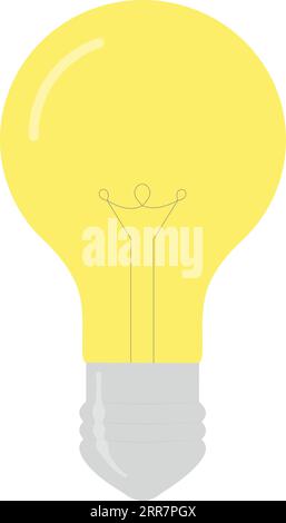 Light bulb icon Ideas symbol Vector illustration Stock Vector