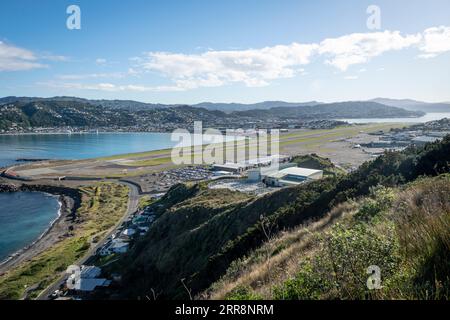 Wellington airport, North Island, New Zealand Stock Photo