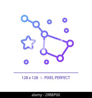 Constellation pixel perfect gradient linear vector icon Stock Vector