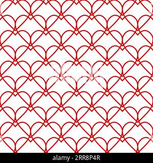 Seamless pattern background  hearts grid hearts  lovers love Wallpaper Valentine Stock Vector