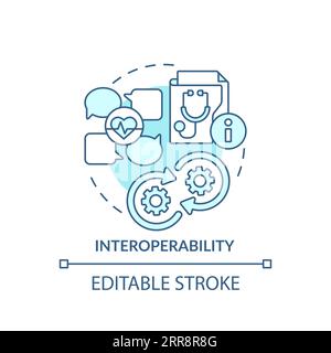 2D thin line blue icon reproductive tourism concept Stock Vector Image ...