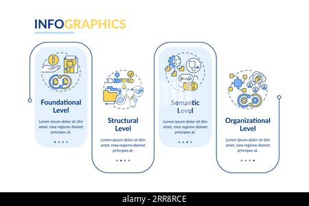 Colorful HIR layout with linear icons Stock Vector
