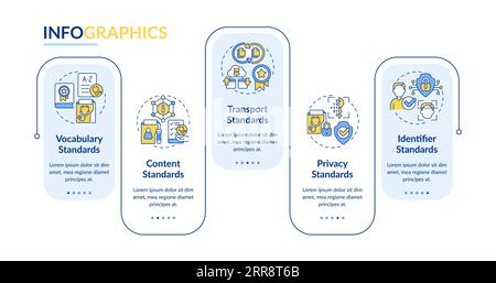 Multicolor HIR layout with line icons Stock Vector