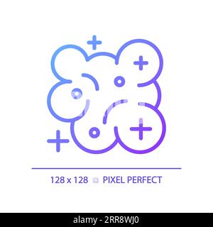 Nebula pixel perfect gradient linear vector icon Stock Vector