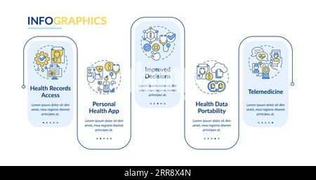Colorful HIR layout with line icons Stock Vector