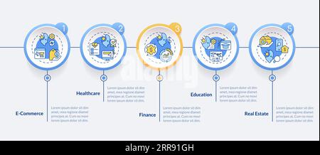 Colorful AI for SEO layout with linear icons Stock Vector