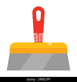 Wide spatula for cleaning walls vector Stock Vector