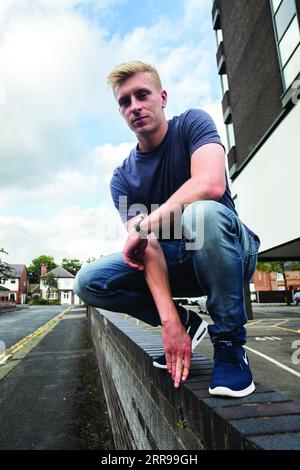 Premier League footballer Ben Mee photographed in Manchester Stock Photo