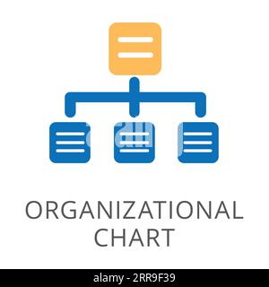 Simple business structure isolated on white Stock Vector