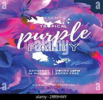 Invitation poster made from illustrator. Stock Vector