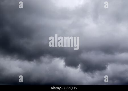 Stunning Dark Cloud Formations Right Before A Thunderstorm. Stock Photo