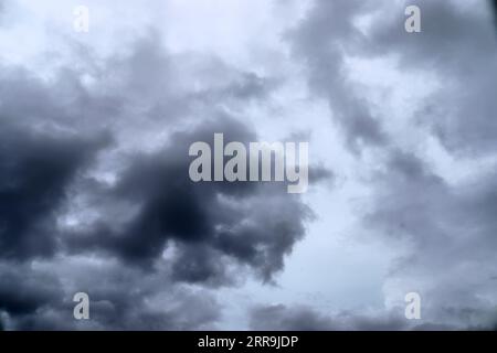 Stunning Dark Cloud Formations Right Before A Thunderstorm. Stock Photo