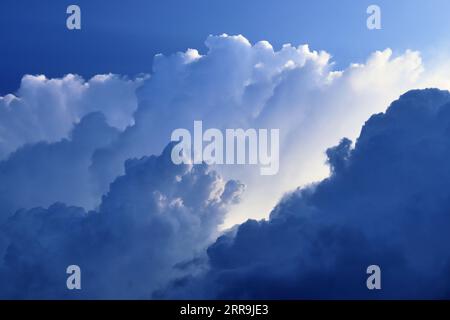 Stunning Dark Cloud Formations Right Before A Thunderstorm. Stock Photo