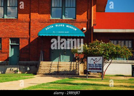 The Delta Blues Museum continues to honor the legacy of Blues music and early rock n roll in Clarksdale, Mississippi Stock Photo