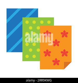Set of wrapping paper vector Stock Vector