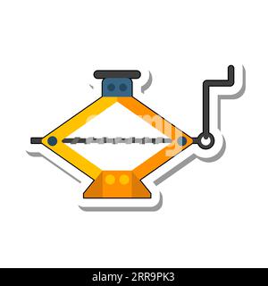 Manual mechanical jack vector Stock Vector