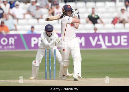 Matt Critchley of Essex is stumped by John Simpson from the bowling of Ryan Higgins during Essex CCC vs Middlesex CCC, LV Insurance County Championshi Stock Photo