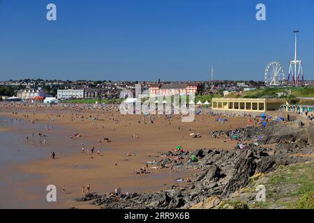 Beach, Whitmore Bay, Barry Island, Vale of Glamorgan, South Wales, UK. Stock Photo