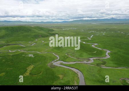 210716 -- MAQU, July 16, 2021 -- Aerial Photo Taken On July 15, 2021 ...