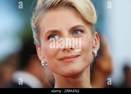 210718 -- CANNES, July 18, 2021 -- Jury member Melanie Laurent arrives at the red carpet for the closing ceremony of the 74th Cannes International Film Festival in Cannes, southern France, July 17, 2021.  FRANCE-CANNES-FILM FESTIVAL-CLOSING GaoxJing PUBLICATIONxNOTxINxCHN Stock Photo