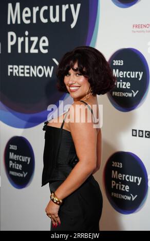 Raye attending the Mercury Prize 2023 awards show at the Eventim Apollo in London. Picture date: Thursday September 7, 2023. Stock Photo