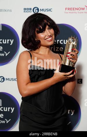 Raye attending the Mercury Prize 2023 awards show at the Eventim Apollo in London. Picture date: Thursday September 7, 2023. Stock Photo