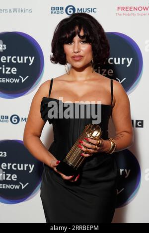 Raye attending the Mercury Prize 2023 awards show at the Eventim Apollo in London. Picture date: Thursday September 7, 2023. Stock Photo