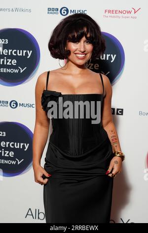 Raye attending the Mercury Prize 2023 awards show at the Eventim Apollo in London. Picture date: Thursday September 7, 2023. Stock Photo