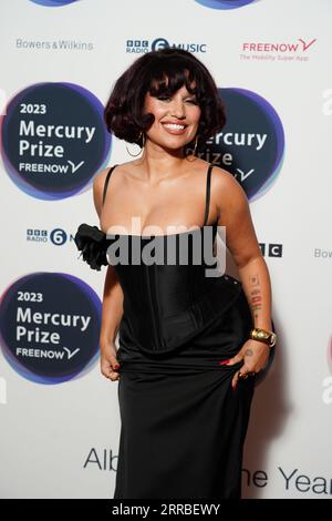 Raye attending the Mercury Prize 2023 awards show at the Eventim Apollo in London. Picture date: Thursday September 7, 2023. Stock Photo