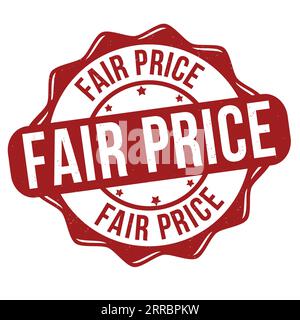 Fair price grunge rubber stamp on white background, vector illustration Stock Vector