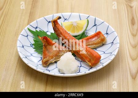grilled salmon belly, Japanese cuisine Stock Photo