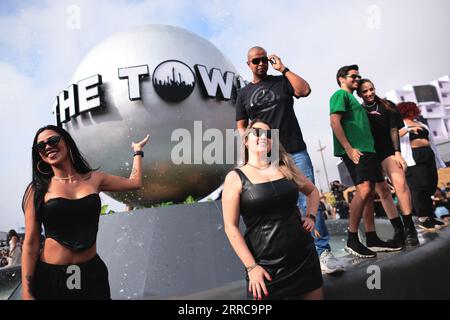 Sao Paulo, Brazil. 07th Sep, 2023. SP - SAO PAULO - 07/09/2023 - SAO PAULO, THE TOWN, 1ST EDITION - Fans are seen, during the music festival The Town 2023, held at the Interlagos racetrack, this Thursday (07). This is the first edition of the event which is held by the same creators of Rock in Rio. Photo: Ettore Chiereguini/AGIF Credit: AGIF/Alamy Live News Stock Photo