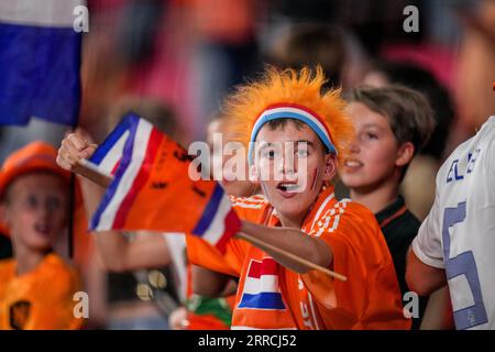 Eindhoven, Netherlands. 07th Sep, 2023. EINDHOVEN, NETHERLANDS - SEPTEMBER 7: Fans and supporters of the Netherlands during the UEFA EURO 2024 European Qualifiers match between Netherlands and Greece at the Philips Stadion on September 7, 2023 in Eindhoven, Netherlands (Photo by Rene Nijhuis/Orange Pictures) Credit: Orange Pics BV/Alamy Live News Stock Photo