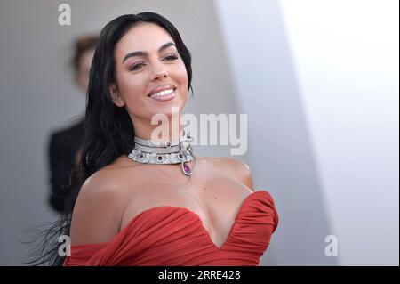 Venice, Italy. 05th Sep, 2023. Georgina Rodriguez attends a Red Carpet at the 80th Venice International Film Festival on Thursday, September 7, 2023 in Venice, Italy. Photo by Rocco Spaziani/UPI Credit: UPI/Alamy Live News Stock Photo