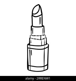 Lipstick Coloring Pages For Kids Stock Vector