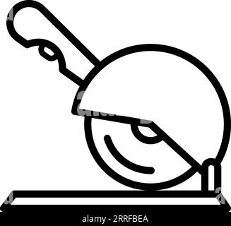 Linear angle grinder icon as an editable outline for your design Stock Vector