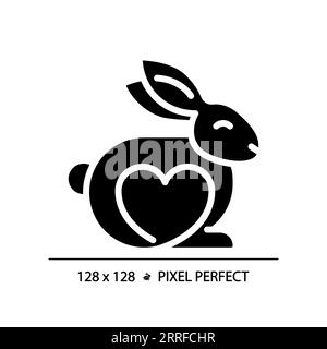 2D simple glyph style cruelty free icon Stock Vector