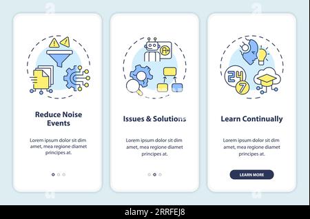 Walkthrough AI ops with thin linear icons concept Stock Vector
