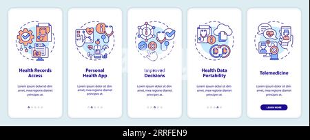Walkthrough HIR with thin line icons concept Stock Vector