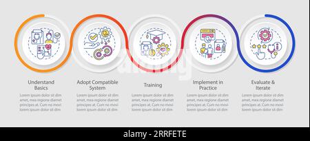 HIR layout with thin line icons concept Stock Vector