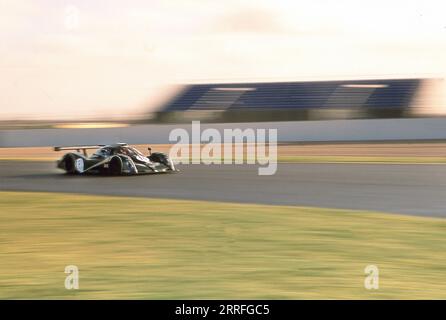 Bentley Speed Eight Le Mans prototype testing at Silverstone in January 2001 Stock Photo