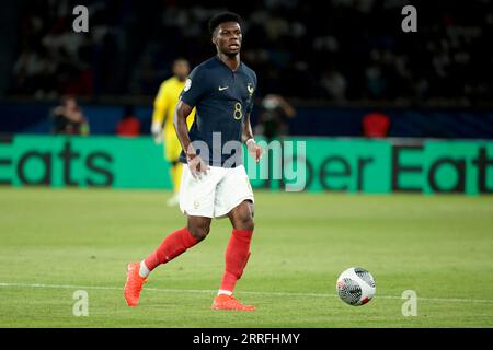 Paris, France. 07th Sep, 2023. Aurelien Tchouameni of France during the UEFA Euro 2024, European Qualifiers Group B football match between France and Republic of Ireland on September 7, 2023 at Parc des Princes stadium in Paris, France - Photo Jean Catuffe/DPPI Credit: DPPI Media/Alamy Live News Stock Photo