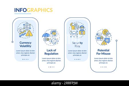 Digital currency layout with multicolor line icons Stock Vector