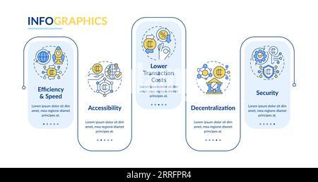 Multicolor digital currency layout with thin line icons Stock Vector