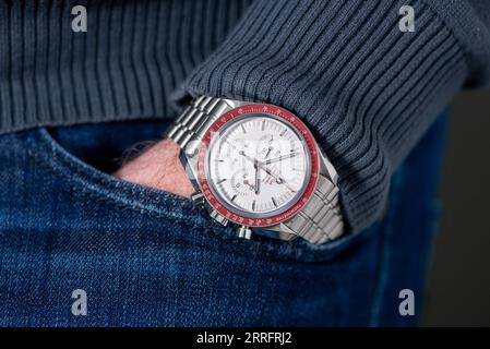 Omega Speedmaster Tokyo 2020 Olympics with nickname 'Rising Sun' Stock