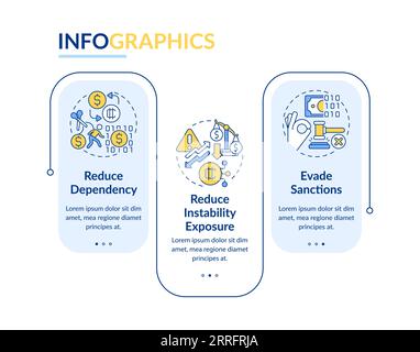 Colorful digital currency layout with linear icons Stock Vector